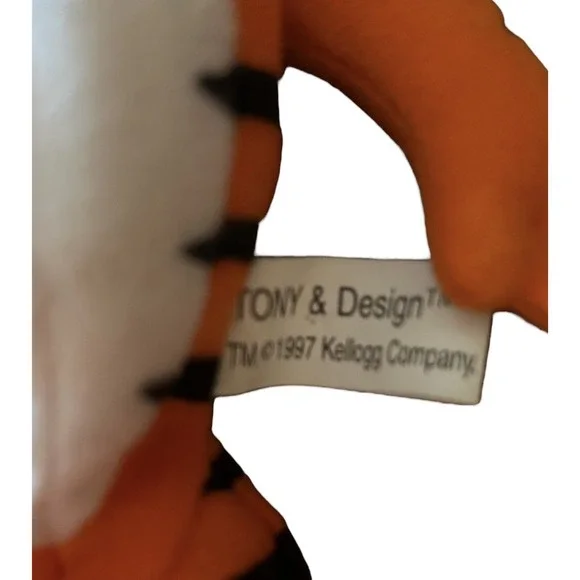 Vintage 1997 Kellogg's Frosted Flakes Cereal Tony the Tiger Beanie Plush - Picture 5 of 5